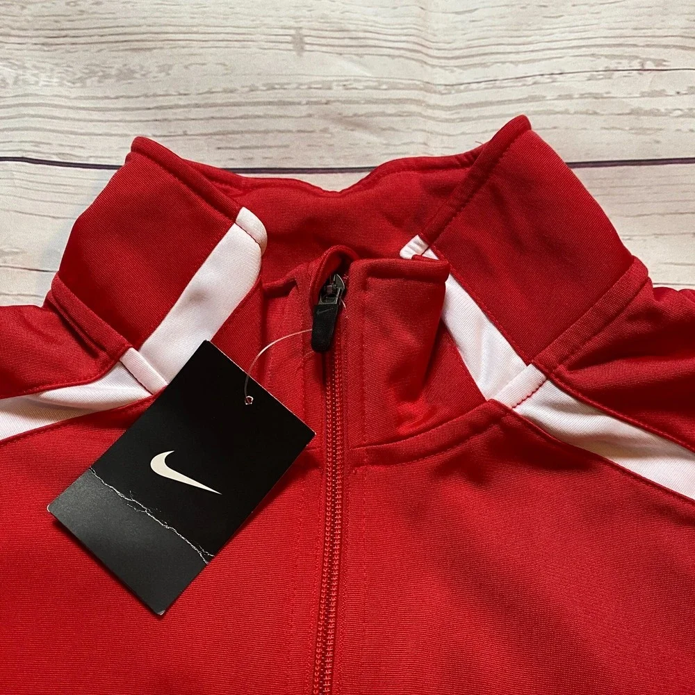 NWT Nike Team Overtime Full Zip Track Jacket Men's Red Size Large 